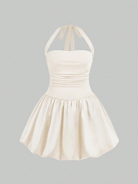 SHEIN Vestido elegante de mujer con cuello halter - Quierox - Tienda Online