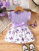 SHEIN Vestido impreso de patrón de mariposa casual y romántico con cinturón - Quierox - Tienda Online