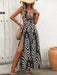 SHEIN Vestido largo informal de Breezaya con escote palabra de honor, estampado - Quierox - Tienda Online