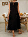 Shein Vestido largo informal de color liso con bolsillos oblicuos para mujer de Breezaya - Quierox - Tienda Online