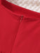 SHEIN Vestido lencero rojo para preadolescentes con diseño de lazo, silueta en línea A - Quierox - Tienda Online