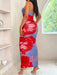 Shein Vestido maxi con estampado floral sin tirantes de moda para mujer de BamGleam - Quierox - Tienda Online