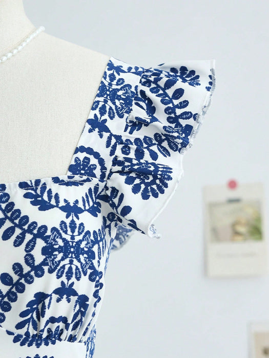 SHEIN Vestido mini para adolescentes de cuello cuadrado sin mangas - Quierox - Tienda Online