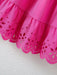 SHEIN Vestido para niña con bajo fruncido y corte láser - Quierox - Tienda Online