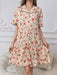 SHEIN Vestido pijama de noche con botones y estampado floral de CottageSlumber - Quierox - Tienda Online