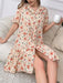 SHEIN Vestido pijama de noche con botones y estampado floral de CottageSlumber - Quierox - Tienda Online