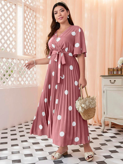 Shein Lunares Rojos Ropa Online Vestido Largo Lunares Shein