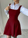 SHEIN Vestido Selianne sin mangas, de corte A, con escote cuadrado y bajo fruncido - Quierox - Tienda Online