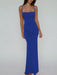 SHEIN Vestido sexy y elegante de color liso con abertura, ajustado, ideal para salir de noche - Quierox - Tienda Online