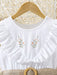 SHEIN Vintaside Kids Vestido de verano para niña con estampado floral y volantes - Quierox - Tienda Online