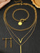 SHEIN WOiWOi Conjunto de joyas de varias piezas de acero inoxidable - Quierox - Tienda Online