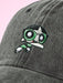 SHEIN X LAS CHICAS SUPERPODEROSAS Gorra de béisbol unisex informal bordada con el personaje de dibujos animados - Quierox - Tienda Online