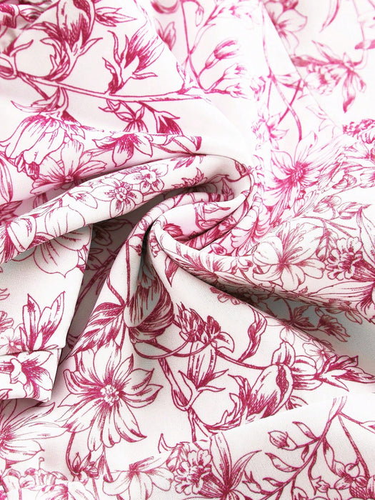 SHEIN x Marika Sila SHEIN MOD Vestido de verano rosa con estampado floral - Quierox - Tienda Online