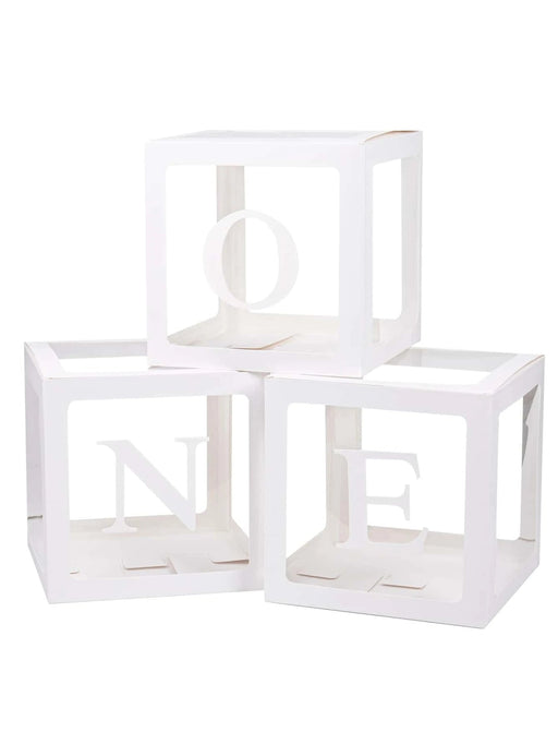 SHEIN X WOTP 3 piezas Cajas de Globos para 1er año bebe - Quierox - Tienda Online