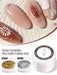 Shein XEIJAYI 2 piezas de esmalte de uñas en gel metálico pintado, arte de uñas creativo, elástico, metálico - Quierox - Tienda Online