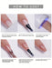 Shein XEIJAYI 2 piezas de esmalte de uñas en gel metálico pintado, arte de uñas creativo, elástico, metálico - Quierox - Tienda Online