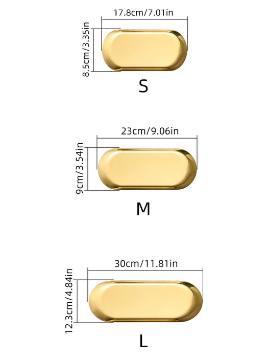 Shein XIYIJIA 1 pieza Fuente rectangular de acero inoxidable para salsa de sushi o postres - Quierox - Tienda Online