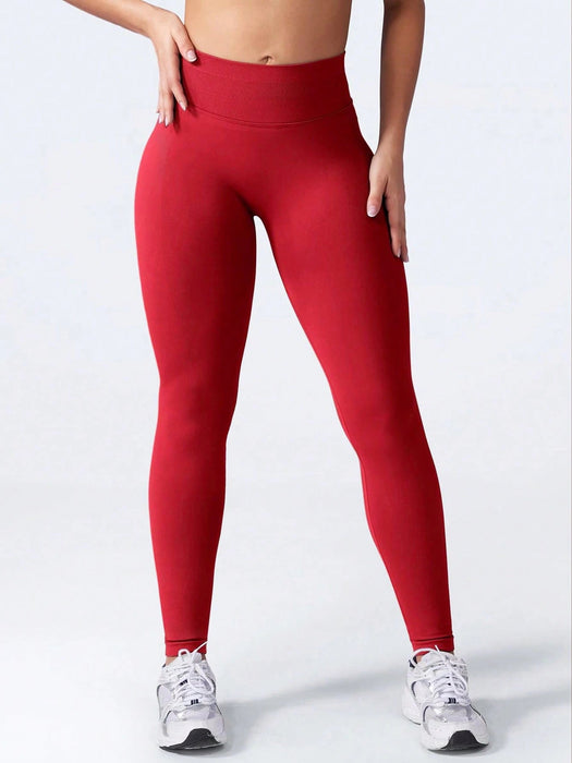 SHEIN Yefecy Leggings deportivos sin costuras de cintura alta para mujer - Quierox - Tienda Online