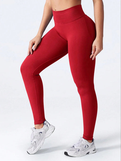 SHEIN Yefecy Leggings deportivos sin costuras de cintura alta para mujer - Quierox - Tienda Online