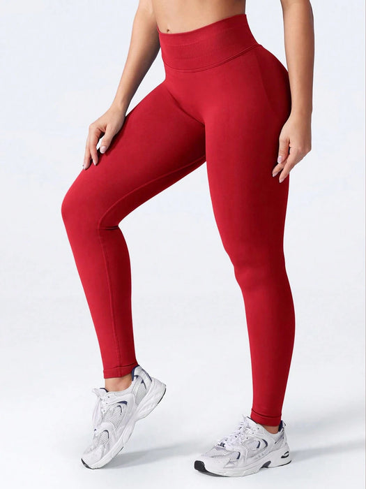 SHEIN Yefecy Leggings deportivos sin costuras de cintura alta para mujer - Quierox - Tienda Online
