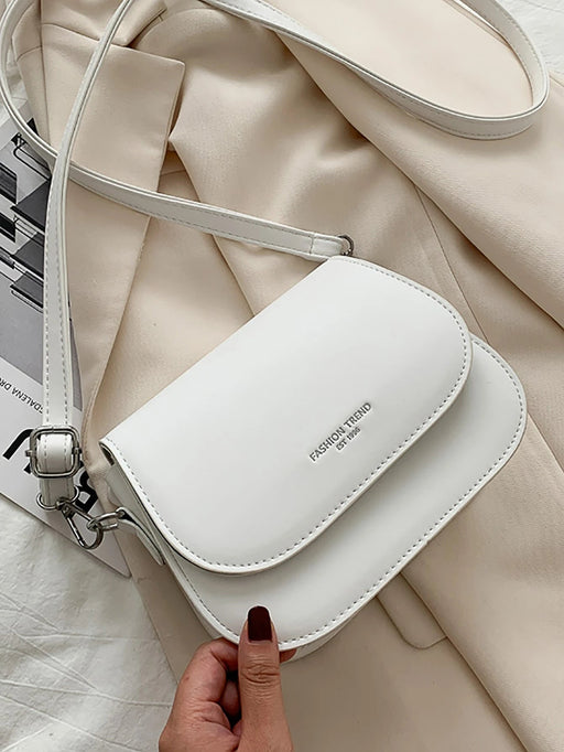 SHEIN Yogodlns Bolsa de sillín ligera, informal, con detalle de letras - Quierox - Tienda Online
