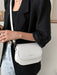 SHEIN Yogodlns Bolsa de sillín ligera, informal, con detalle de letras - Quierox - Tienda Online