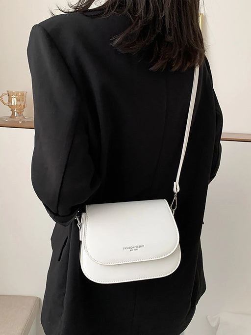 SHEIN Yogodlns Bolsa de sillín ligera, informal, con detalle de letras - Quierox - Tienda Online