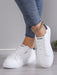 SHEIN Zapatillas blancas para mujer, zapatos casuales con plataforma, diseño de suela gruesa - Quierox - Tienda Online