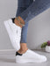 SHEIN Zapatillas blancas para mujer, zapatos casuales con plataforma, diseño de suela gruesa - Quierox - Tienda Online