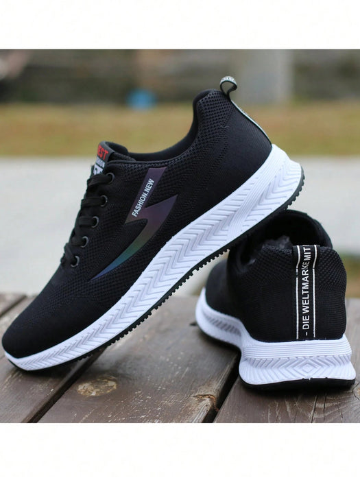 SHEIN Zapatillas casuales de malla transpirable para hombre, resistentes al olor, modernas - Quierox - Tienda Online