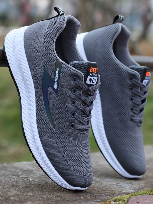 SHEIN Zapatillas casuales de malla transpirable para hombre, resistentes al olor, modernas - Quierox - Tienda Online