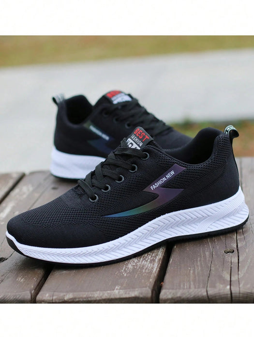SHEIN Zapatillas casuales de malla transpirable para hombre, resistentes al olor, modernas - Quierox - Tienda Online
