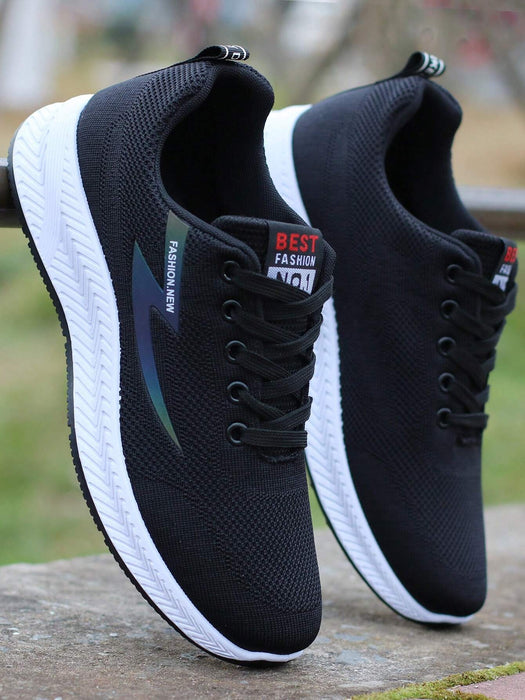 SHEIN Zapatillas casuales de malla transpirable para hombre, resistentes al olor, modernas - Quierox - Tienda Online