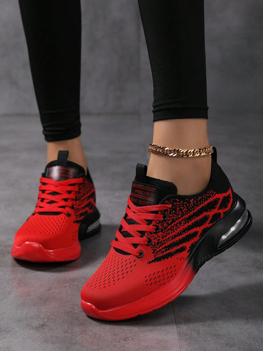 SHEIN Zapatillas casuales para mujer con suela de cojín de aire, cómodo para todas las estaciones - Quierox - Tienda Online