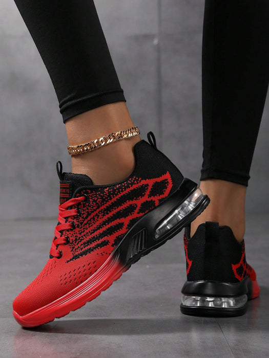 SHEIN Zapatillas casuales para mujer con suela de cojín de aire, cómodo para todas las estaciones - Quierox - Tienda Online