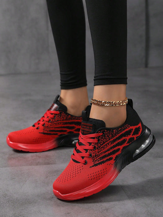 SHEIN Zapatillas casuales para mujer con suela de cojín de aire, cómodo para todas las estaciones - Quierox - Tienda Online