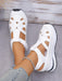 Shein Zapatillas de cuña con plataforma para mujer de otoño/invierno, zapatos casuales planos - Quierox - Tienda Online