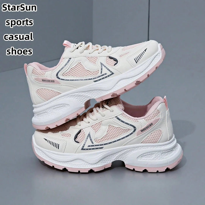 Shein Zapatillas deportivas casuales para mujer con malla transpirable y plataforma con cuña - Quierox - Tienda Online