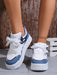 Shein Zapatillas deportivas casuales para mujer, zapatillas de lona con cordones y suela gruesa - Quierox - Tienda Online