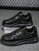 SHEIN Zapatillas deportivas de cordones negras con diamantes - Quierox - Tienda Online