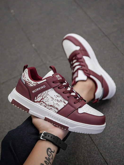 Shein Zapatillas deportivas informales cómodas con estampado de bosque personalizado para hombre - Quierox - Tienda Online