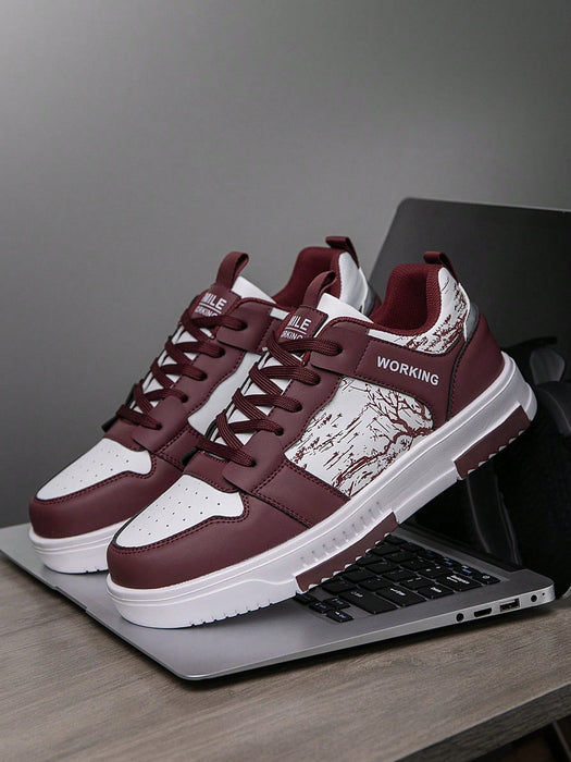 Shein Zapatillas deportivas informales cómodas con estampado de bosque personalizado para hombre - Quierox - Tienda Online