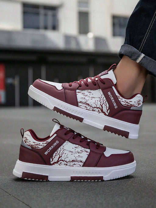 Shein Zapatillas deportivas informales cómodas con estampado de bosque personalizado para hombre - Quierox - Tienda Online