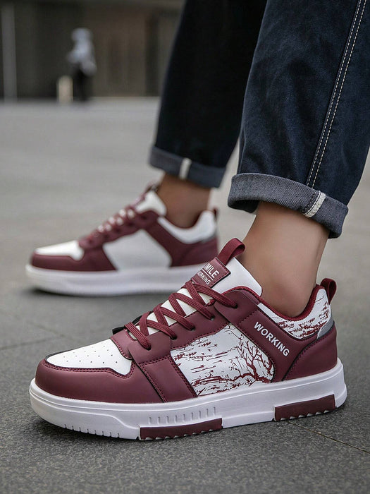 Shein Zapatillas deportivas informales cómodas con estampado de bosque personalizado para hombre - Quierox - Tienda Online