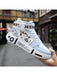 Shein Zapatillas deportivas informales para hombre, zapatillas de caña media con grafiti - Quierox - Tienda Online