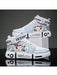 Shein Zapatillas deportivas informales para hombre, zapatillas de caña media con grafiti - Quierox - Tienda Online