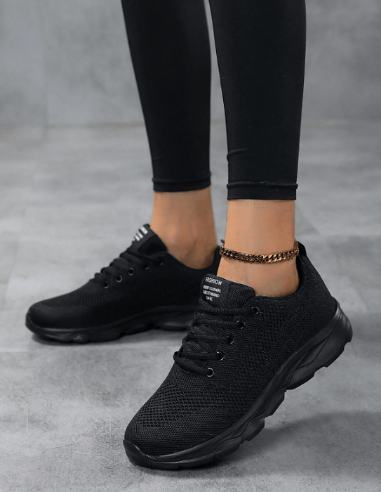 SHEIN Zapatillas deportivas informales para mujer, de malla, sin cordones, cómodas - Quierox - Tienda Online