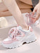 SHEIN Zapatillas deportivas rosa de plataforma para mujer - Quierox - Tienda Online