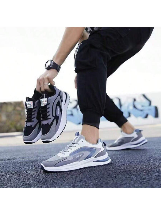 Shein Zapatillas deportivas transpirables para hombre, informales, antideslizantes y de malla de moda para el verano - Quierox - Tienda Online