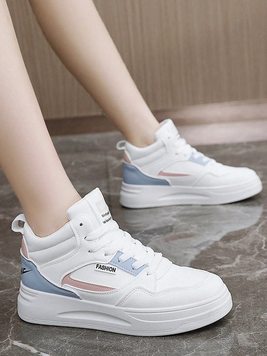 SHEIN Zapatillas Informales De Caña Alta Para Mujeres - Quierox - Tienda Online